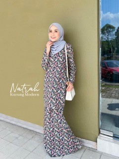 NATRAH KURUNG MODERN (BLUE BLACK) 101#