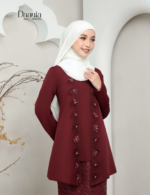 DAANIA KURUNG MODERN ( MAROON ) 837#