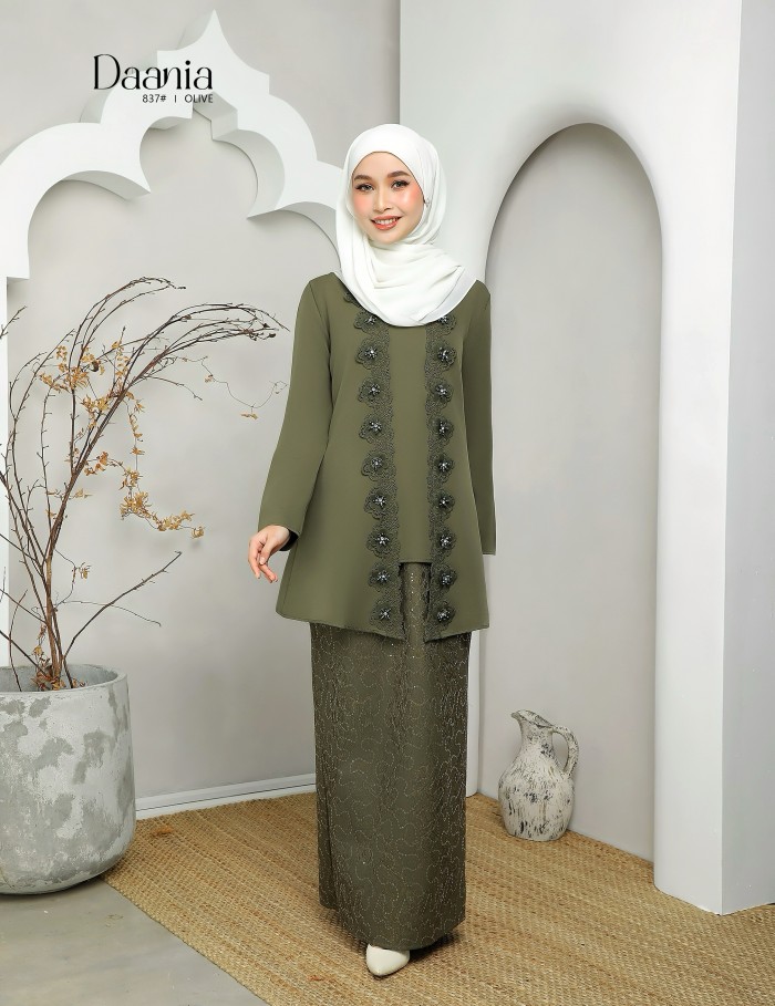 DAANIA KURUNG MODERN ( OLIVE ) 837#