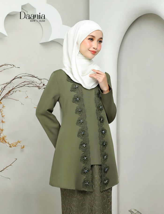 DAANIA KURUNG MODERN ( OLIVE ) 837#