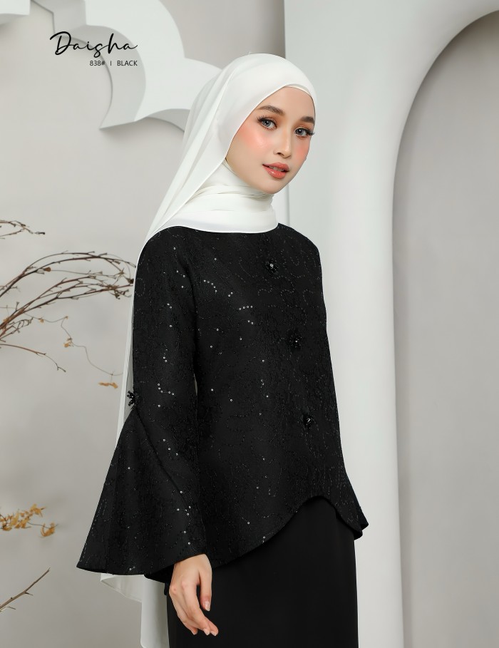 DAISHA KURUNG MODERN ( BLACK ) 838#