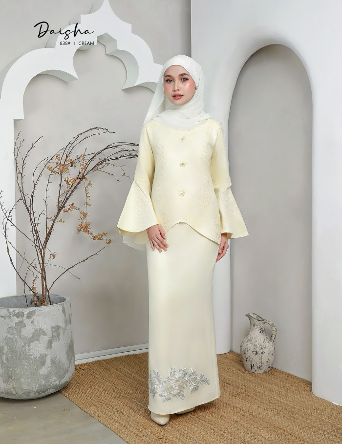 DAISHA KURUNG MODERN ( CREAM ) 838#