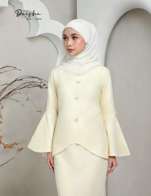 DAISHA KURUNG MODERN ( CREAM ) 838#