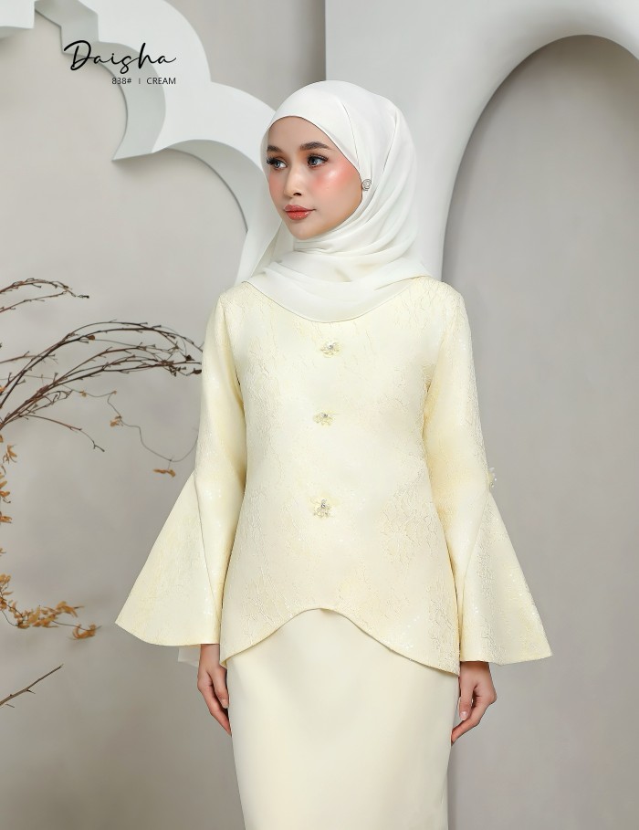 DAISHA KURUNG MODERN ( CREAM ) 838#