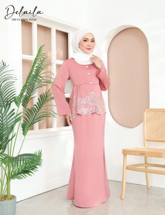 DELAILA KURUNG MODERN (CORAL ROSE) 799 / P799