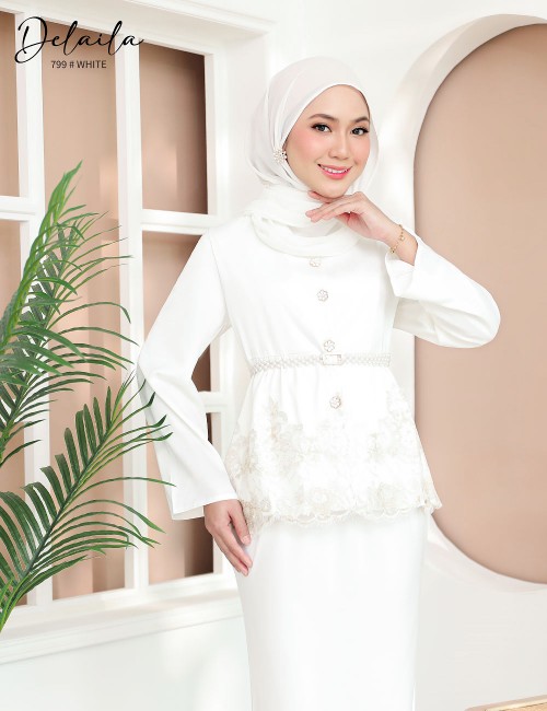 DELAILA KURUNG MODERN (WHITE) 799 / P799