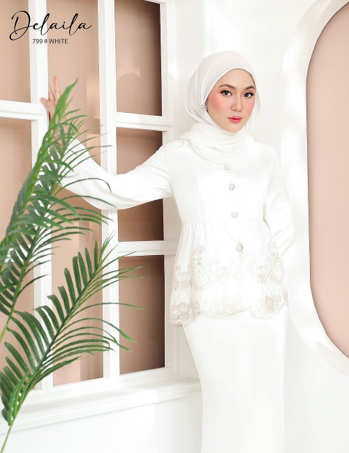 DELAILA KURUNG MODERN (WHITE) 799 / P799