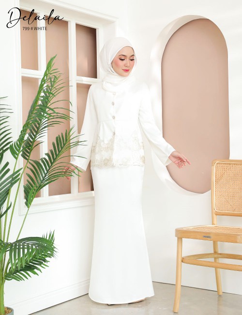 DELAILA KURUNG MODERN (WHITE) 799 / P799