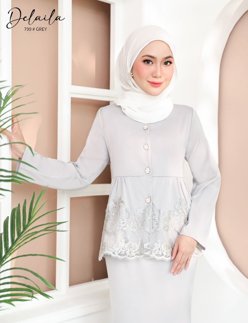 DELAILA KURUNG MODERN (GREY) 799 / P799 / SP799