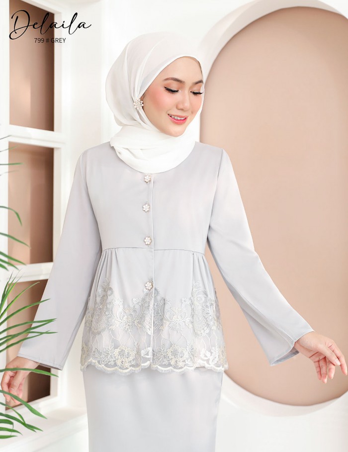 DELAILA KURUNG MODERN (GREY) 799 / P799 / SP799