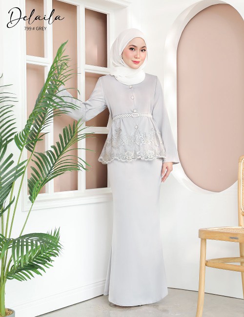 DELAILA KURUNG MODERN (GREY) 799 / P799 / SP799