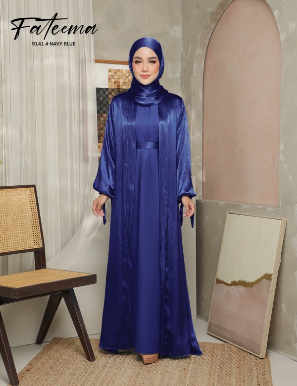 FATEEMA ABAYA (NAVY BLUE) 9141