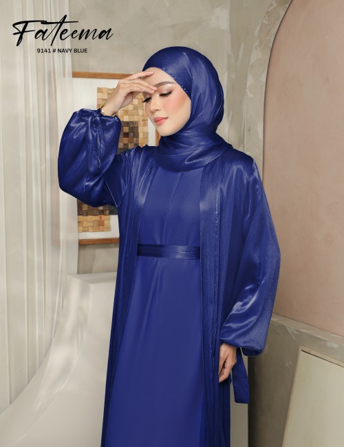 FATEEMA ABAYA (NAVY BLUE) 9141