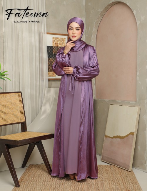 FATEEMA ABAYA (DUSTY PURPLE) 9141