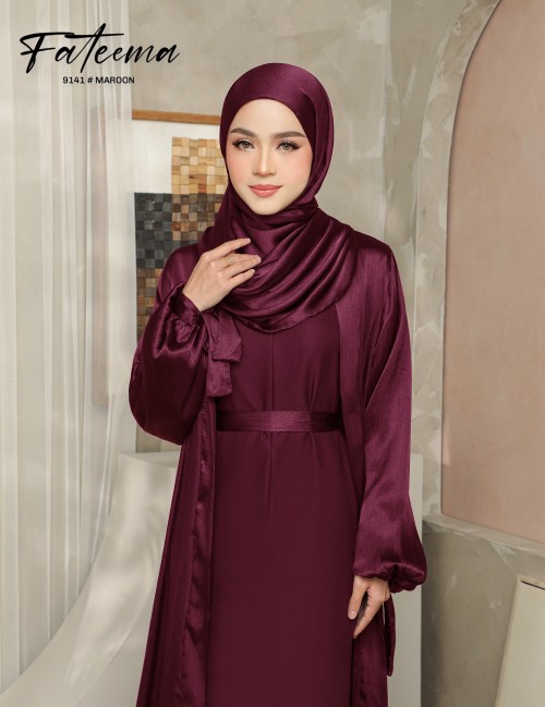 FATEEMA ABAYA (MAROON) 9141