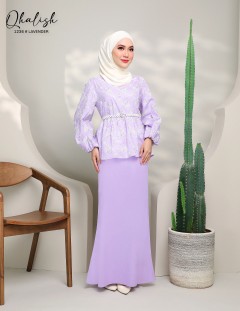 QHALISH KURUNG MODERN (LAVENDER) 1236 / P1236