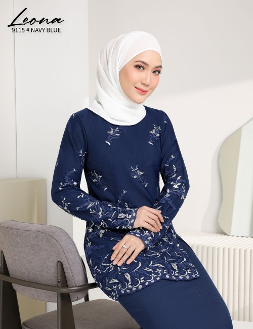 LEONA KURUNG (NAVY BLUE) 9115 / P9115