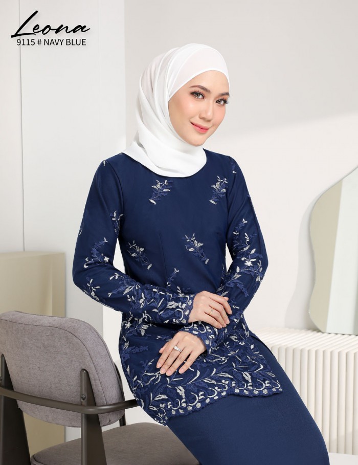 LEONA KURUNG (NAVY BLUE) 9115 / P9115