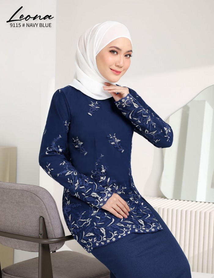 LEONA KURUNG (NAVY BLUE) 9115 / P9115