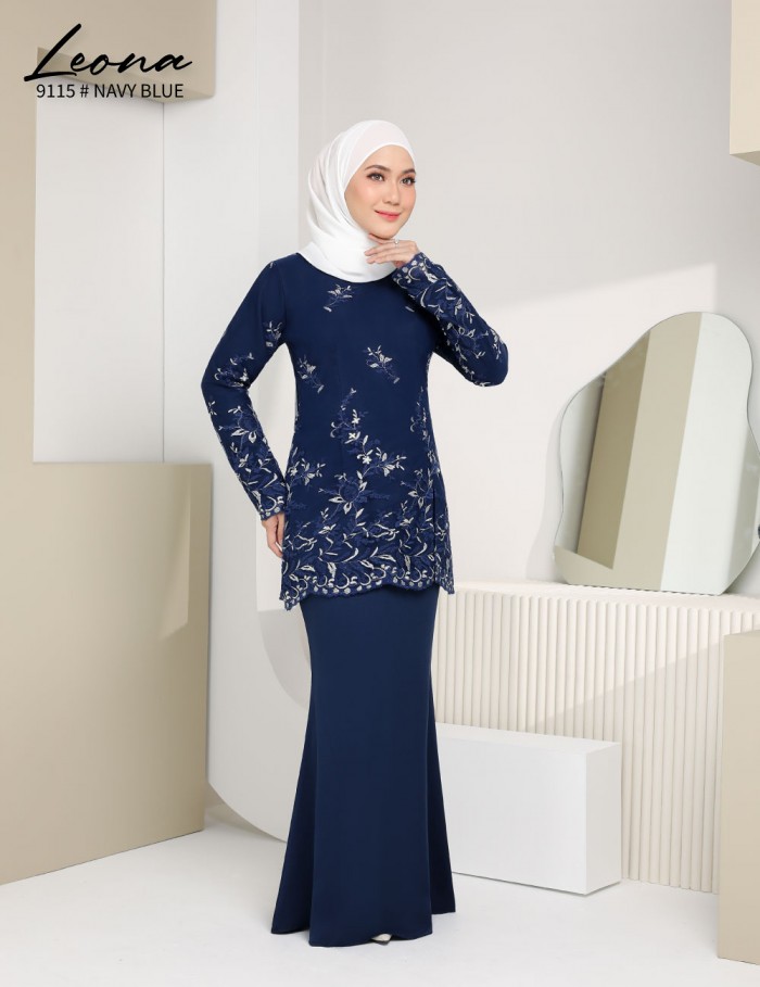 LEONA KURUNG (NAVY BLUE) 9115 / P9115