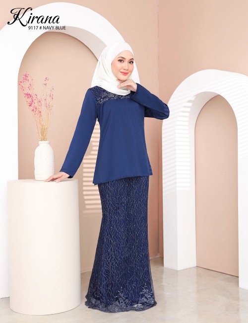 KIRANA KURUNG MODERN (NAVY BLUE) 9117 / P9117