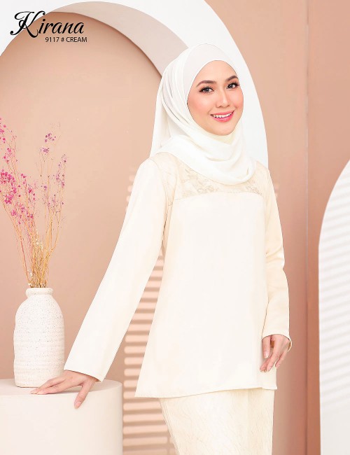 KIRANA KURUNG MODERN (CREAM) 9117 / P9117