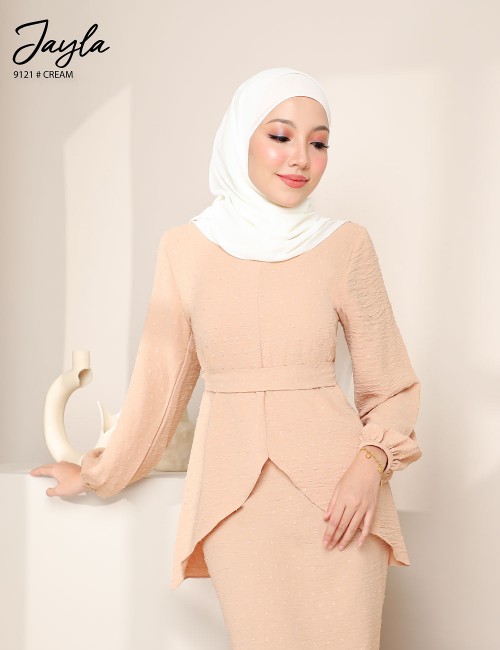 JAYLA KURUNG MODERN (CREAM) 9121