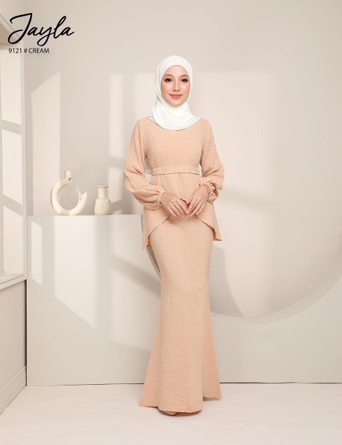 JAYLA KURUNG MODERN (CREAM) 9121