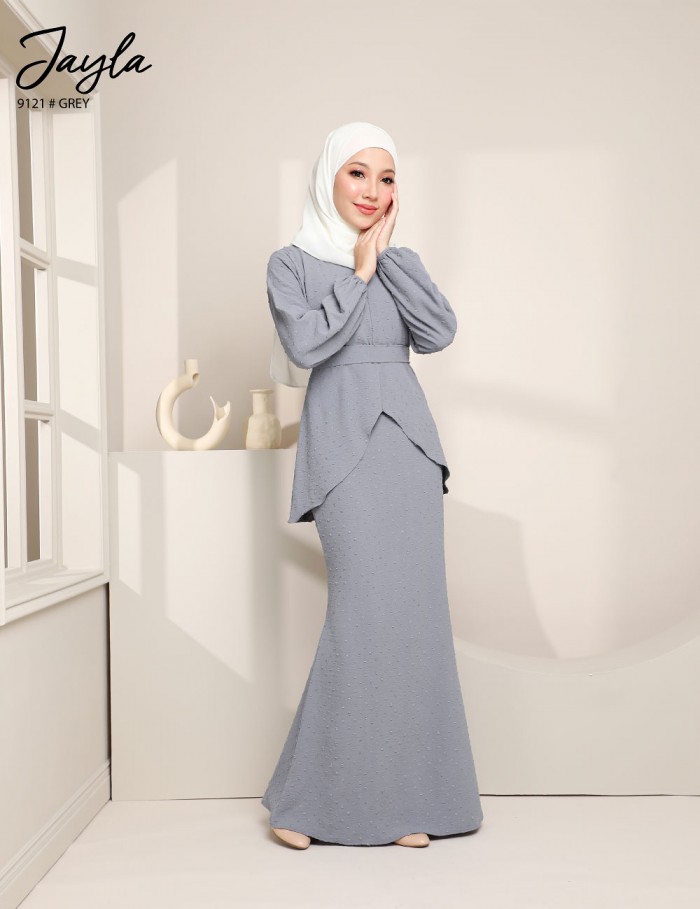 JAYLA KURUNG MODERN (GREY) 9121