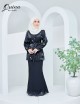 QUINN BLOUSE WITH SKIRT SET (BLACK) 801 / P801