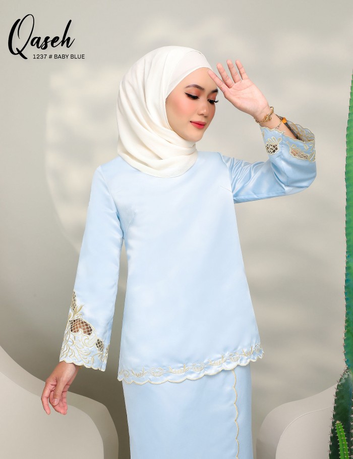 QASEH KURUNG MODERN (BABY BLUE) 1237