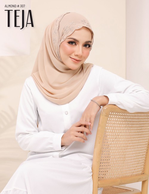 TEJA EMBROIDERY SHAWL (ALMOND) 307