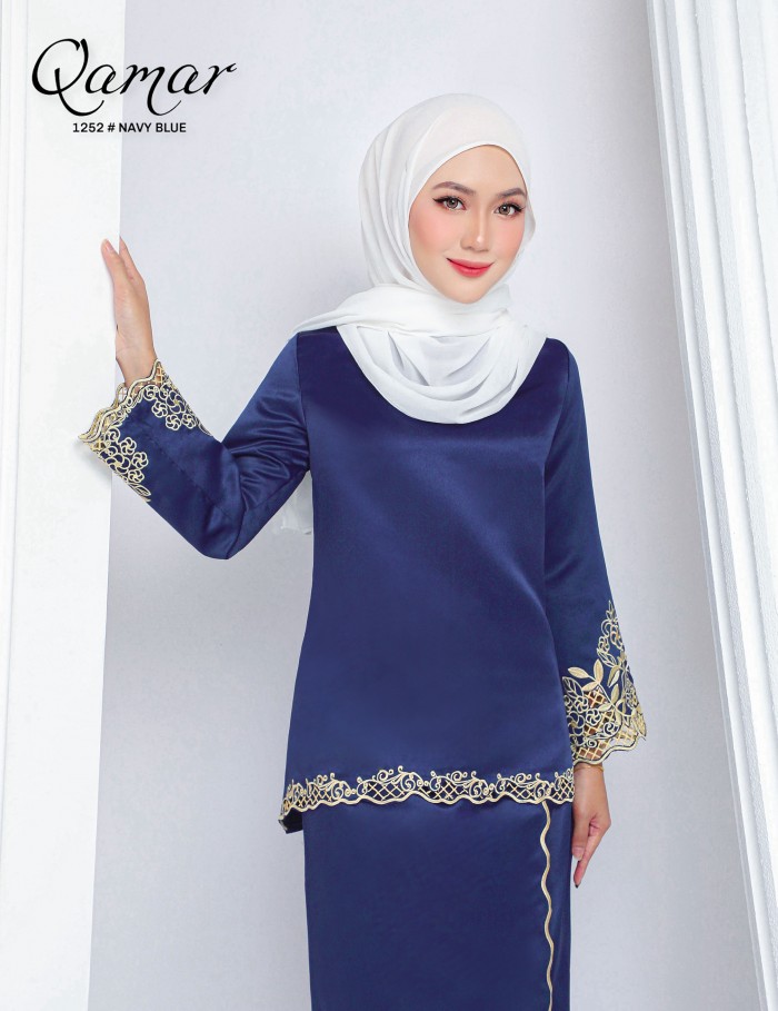 QAMAR KURUNG MODERN (NAVY BLUE) 1252