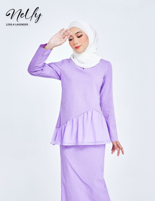 NELLY KURUNG MODERN (LAVENDER) 1256