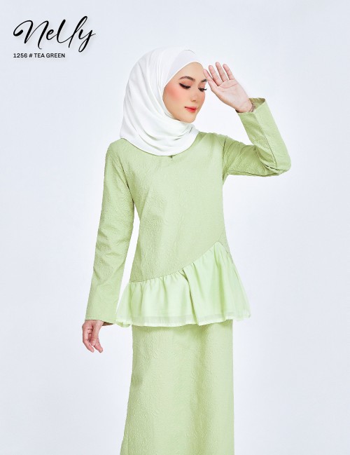 NELLY KURUNG MODERN (TEA GREEN) 1256