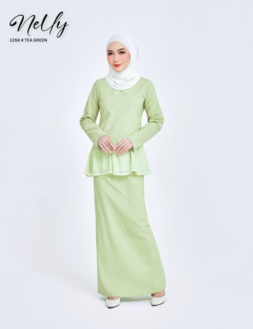 NELLY KURUNG MODERN (TEA GREEN) 1256