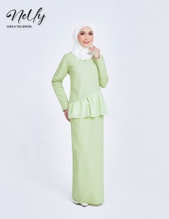 NELLY KURUNG MODERN (TEA GREEN) 1256