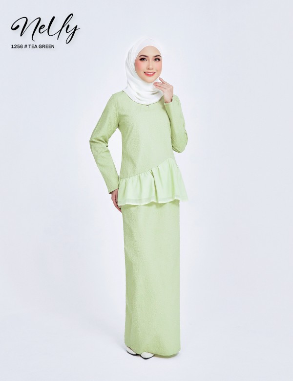 NELLY KURUNG MODERN (TEA GREEN) 1256