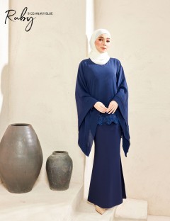 RUBY KURUNG MODERN (NAVY BLUE) 9122