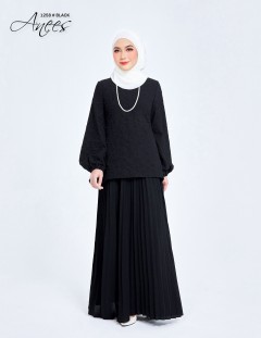 ANEES KURUNG MODERN (BLACK) 1258