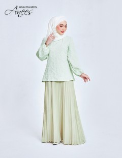 ANEES KURUNG MODERN (TEA GREEN) 1258