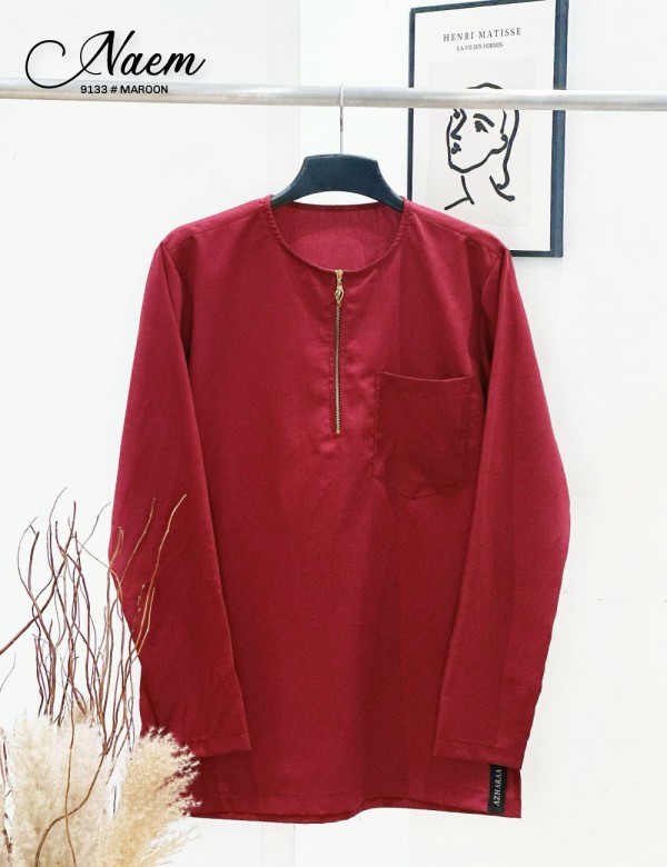 KURTA NAEM (MAROON) 9133