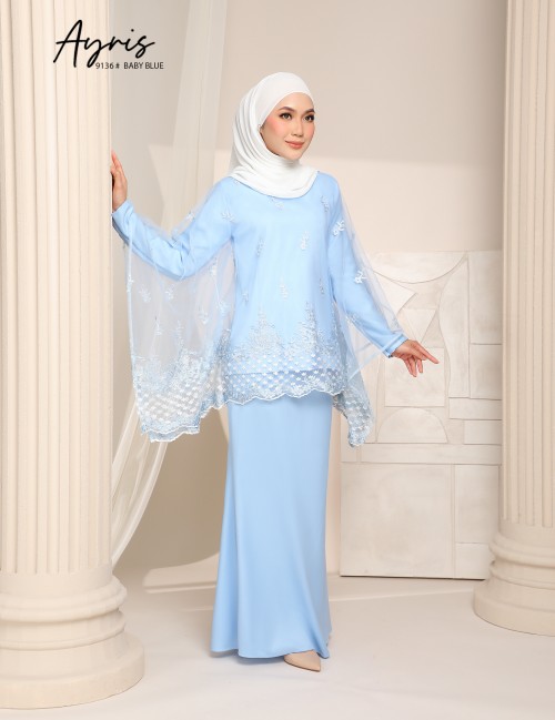 AYRIS KAFTAN KURUNG (BABY BLUE) 9136