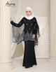 AYRIS KAFTAN KURUNG (BLACK) 9136