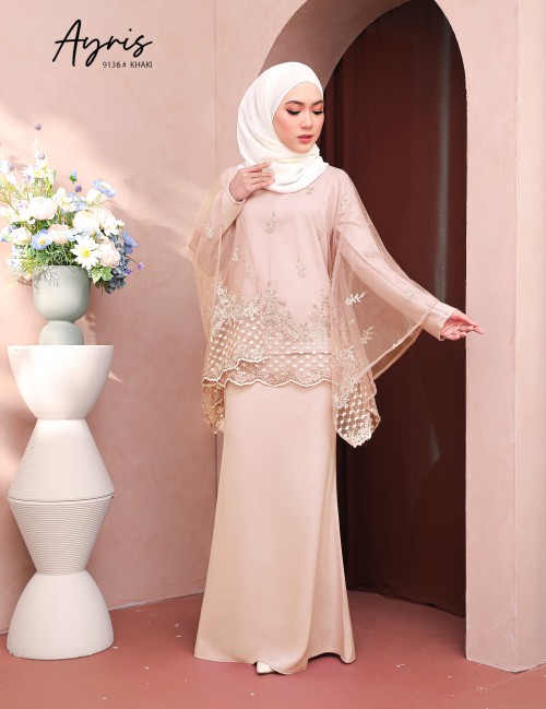 AYRIS KAFTAN KURUNG (KHAKI) 9136