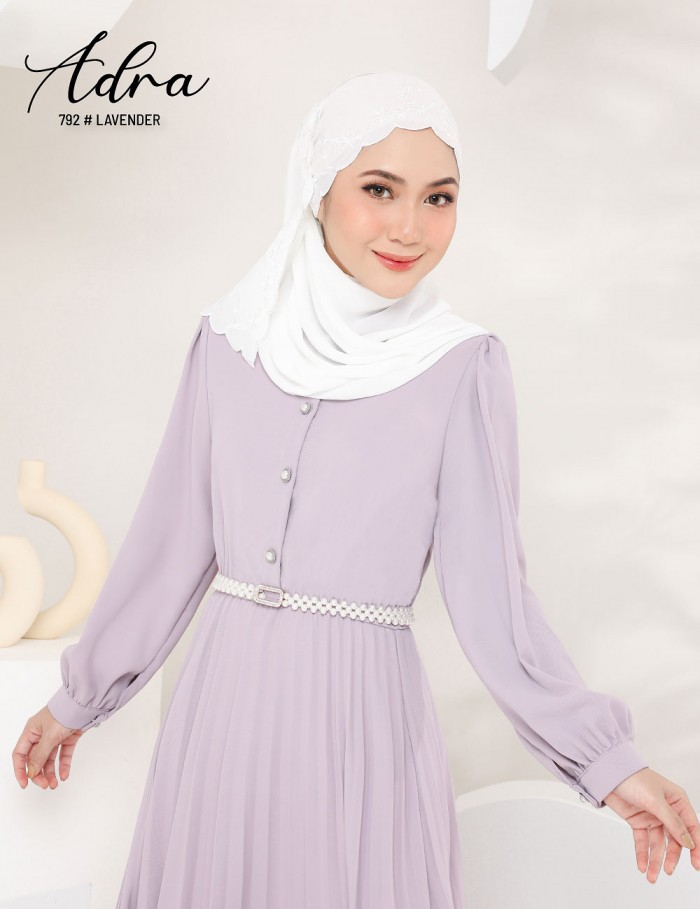 ADRA PLEATED DRESS (LAVENDER) 792 / P792