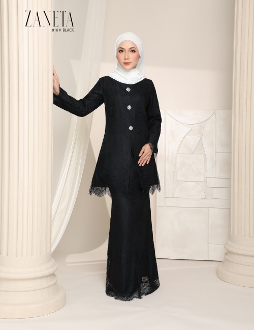 ZANETA KURUNG MODERN (BLACK) 816