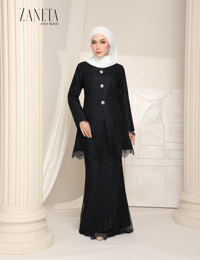 ZANETA KURUNG MODERN (BLACK) 816