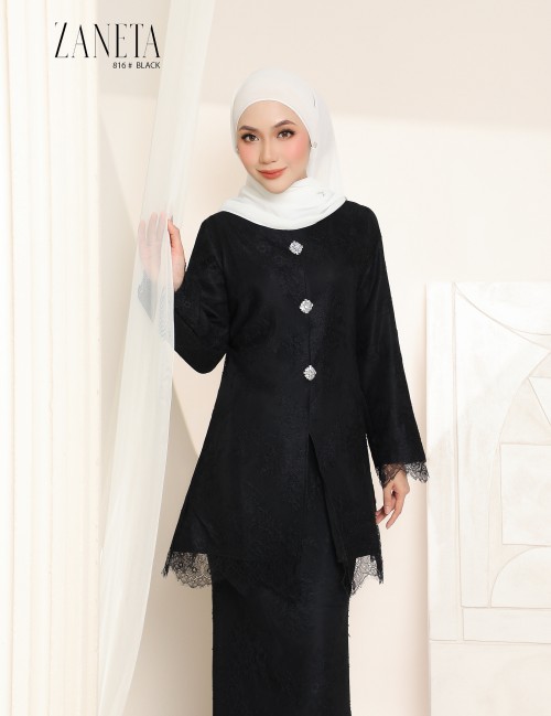 ZANETA KURUNG MODERN (BLACK) 816