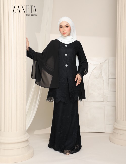 ZANETA KURUNG MODERN (BLACK) 816